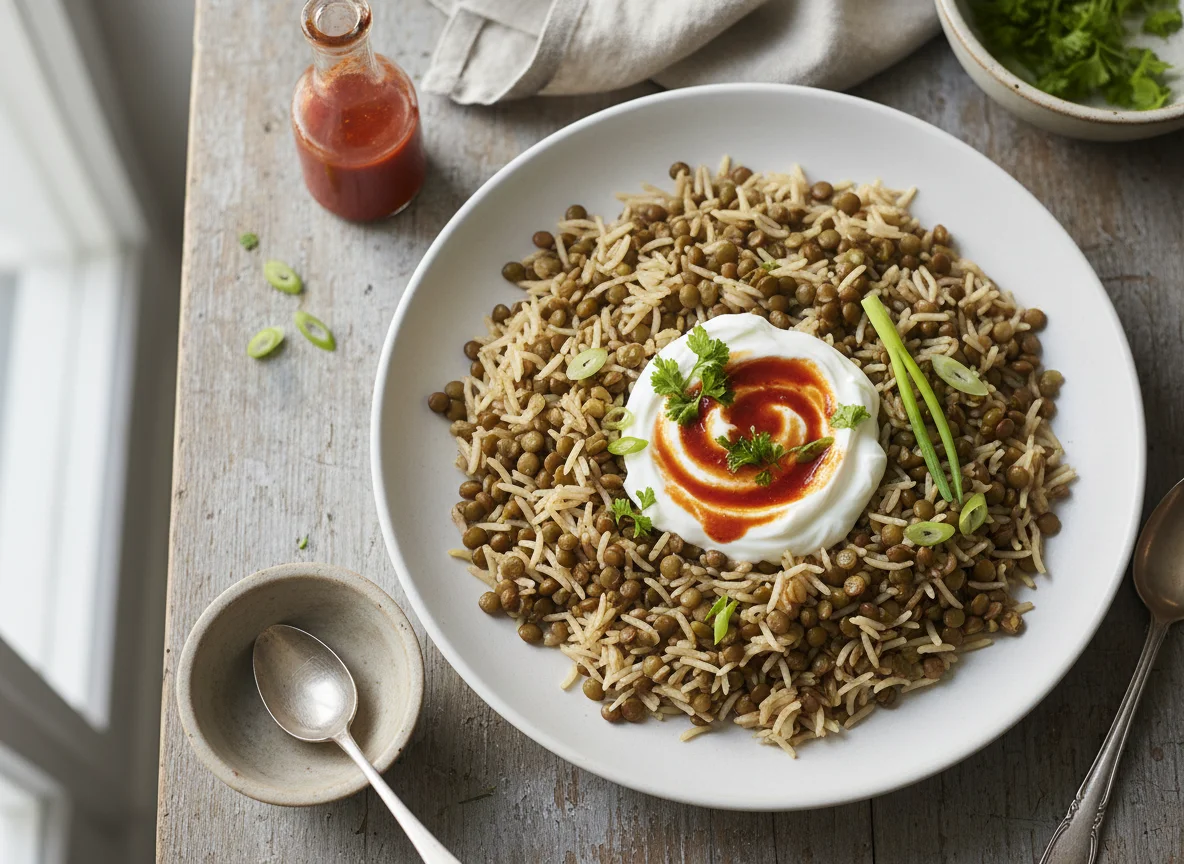 Lentil and Rice with Yogurt photo