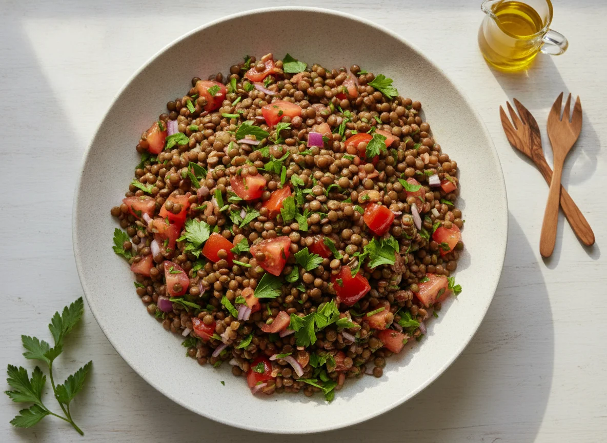 Lentil Salad with Vegetables photo