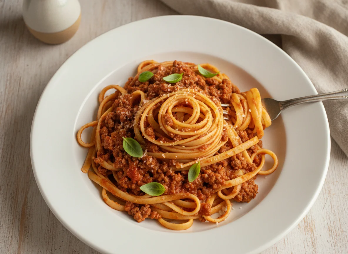 Linguine Bolognese photo