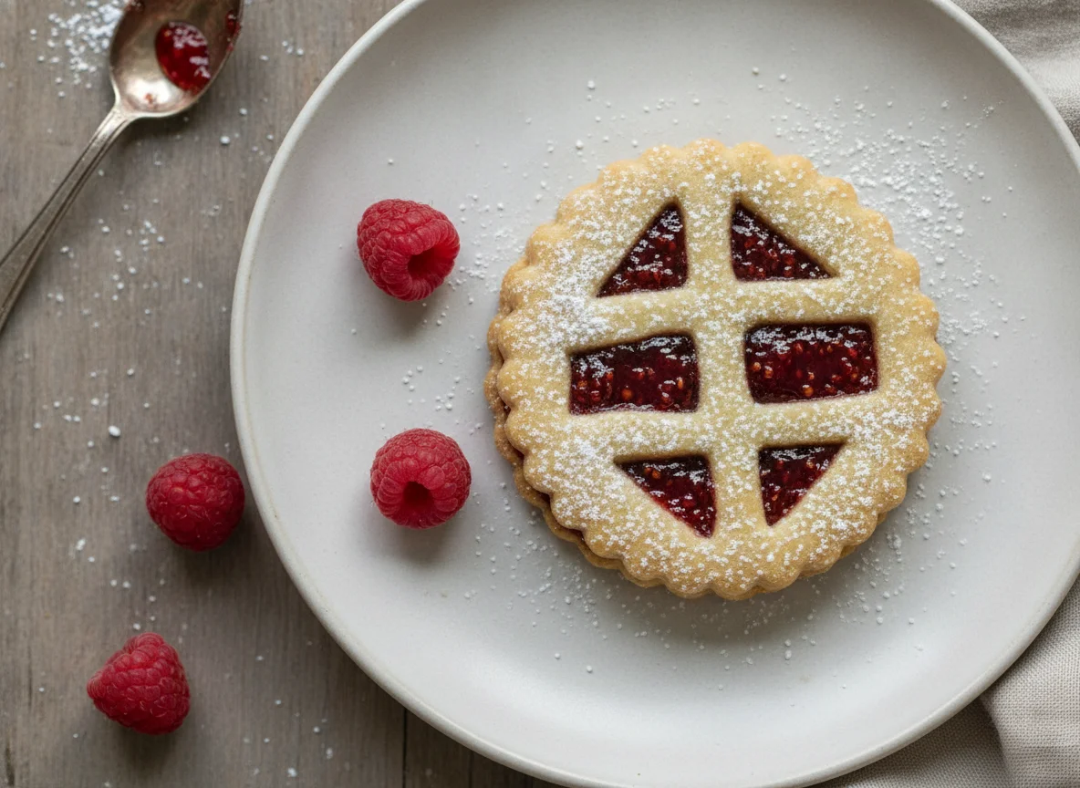 Linzer Cookie with Jam photo