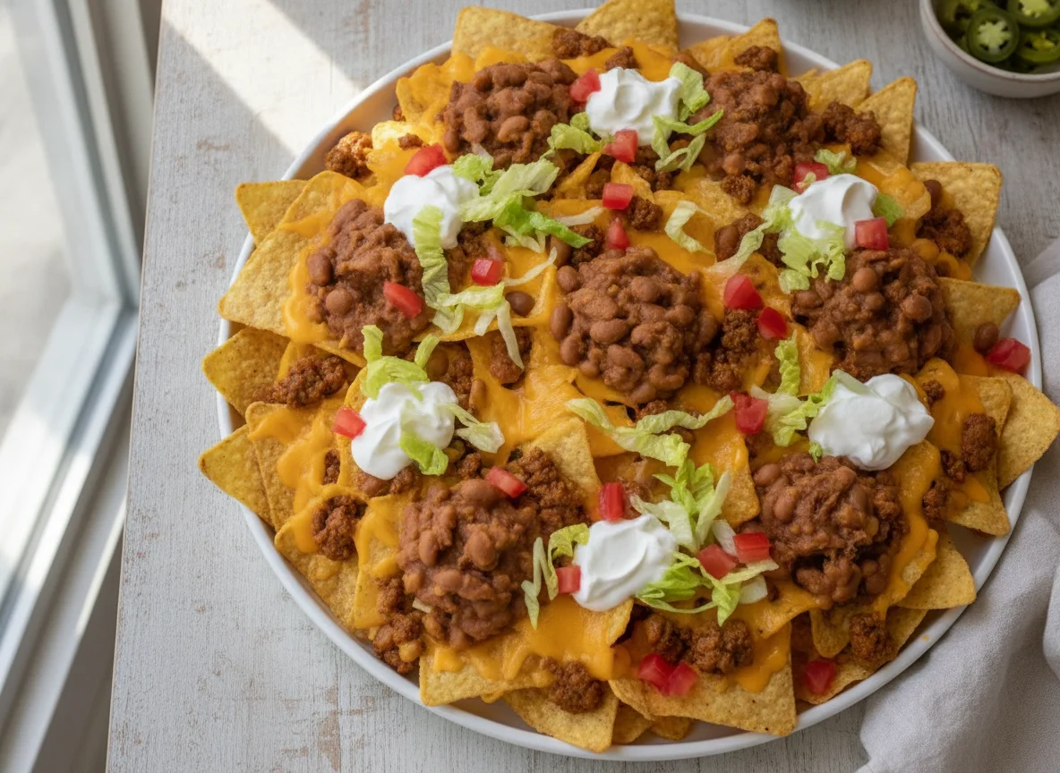 Loaded Beef Nachos photo
