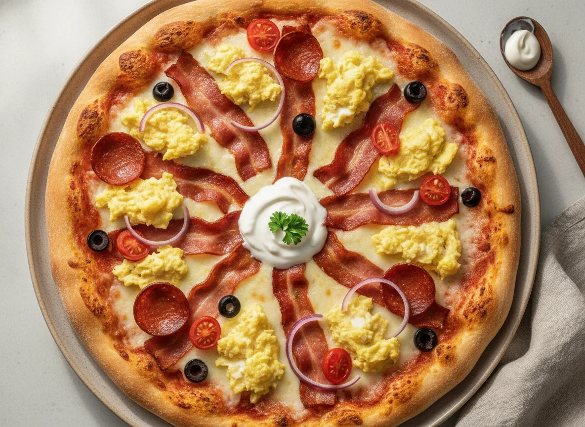 Loaded Breakfast Pizza photo