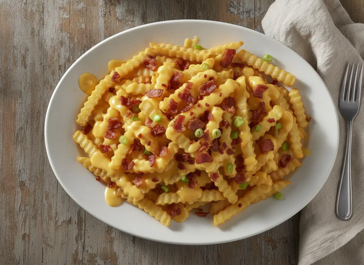Loaded Cheese and Bacon Fries photo