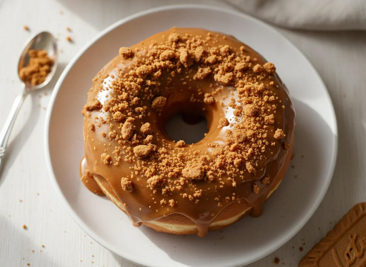 Lotus Biscoff Glazed Donut photo