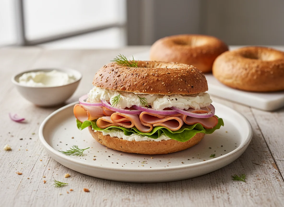 Low-carb Cottage Cheese Bagels photo