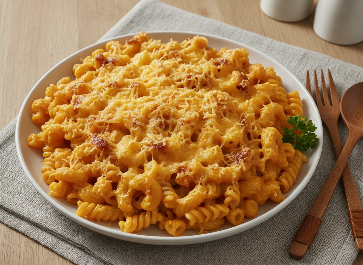 Macaroni and Cheese with Shredded Cheese photo