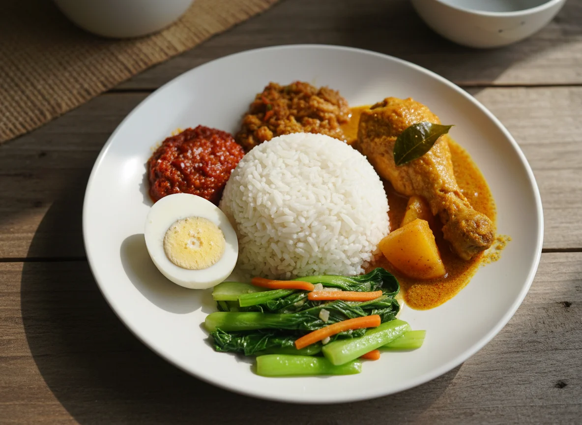 Malaysian Mixed Rice Meal photo