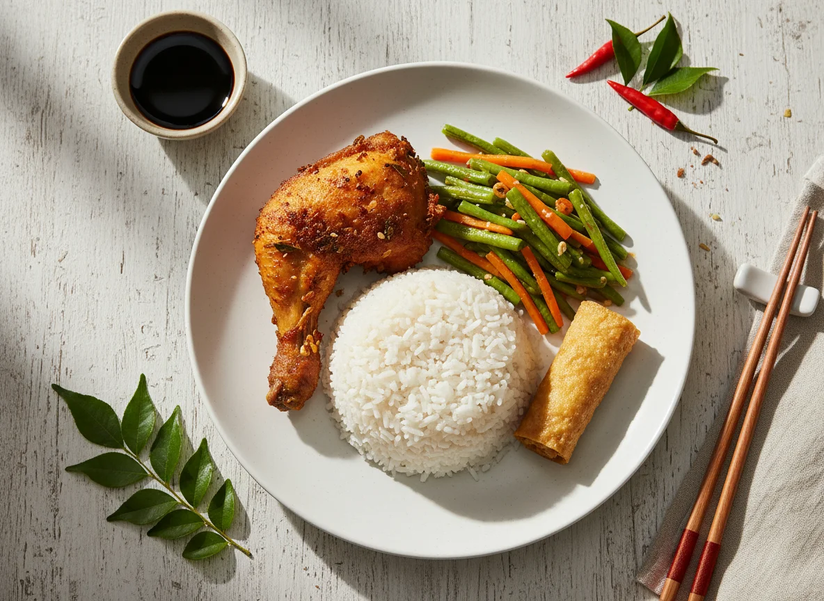 Malaysian Mixed Rice Plate photo