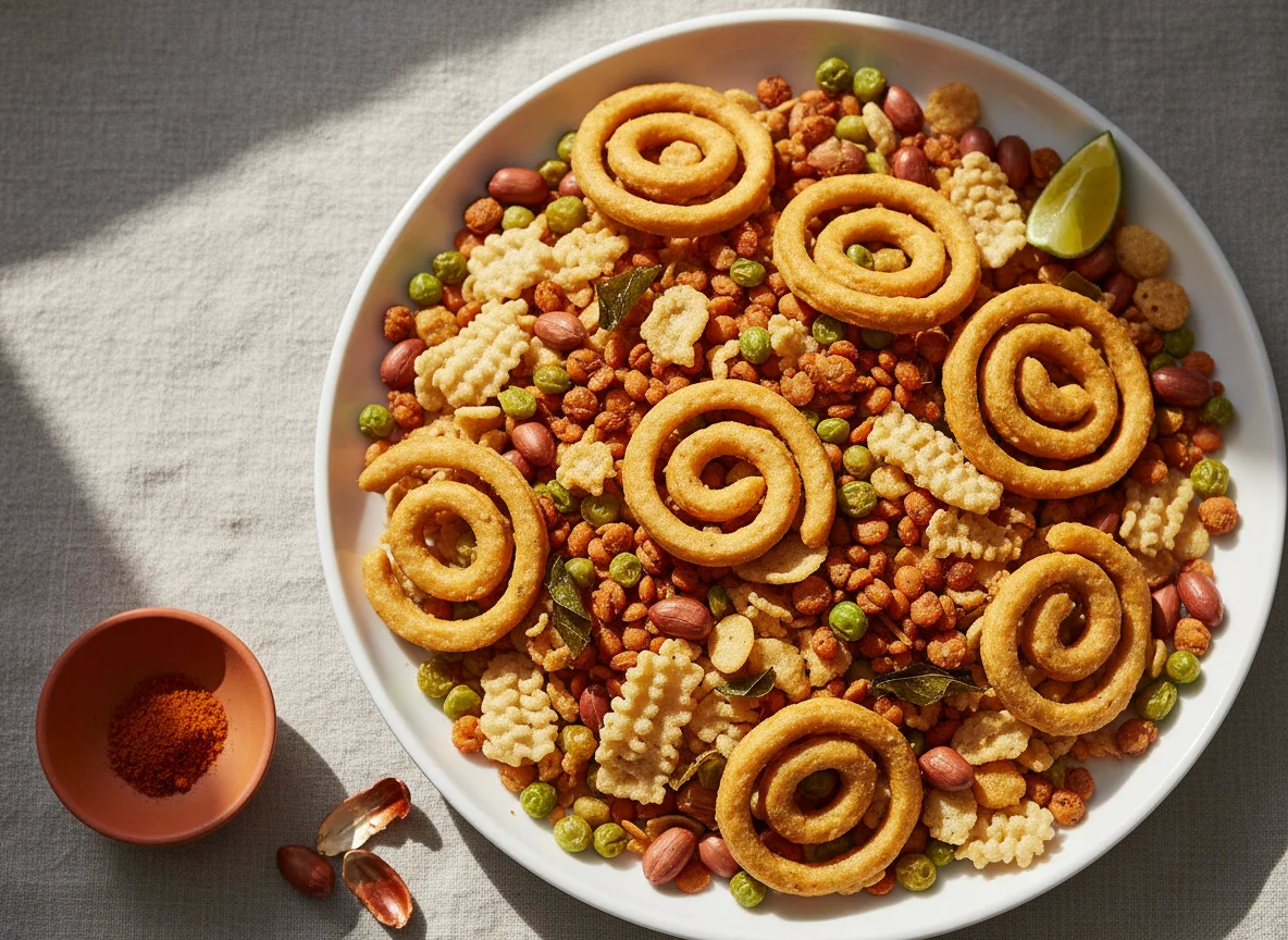 Malaysian Snack Mixture (Murukku Mix) photo