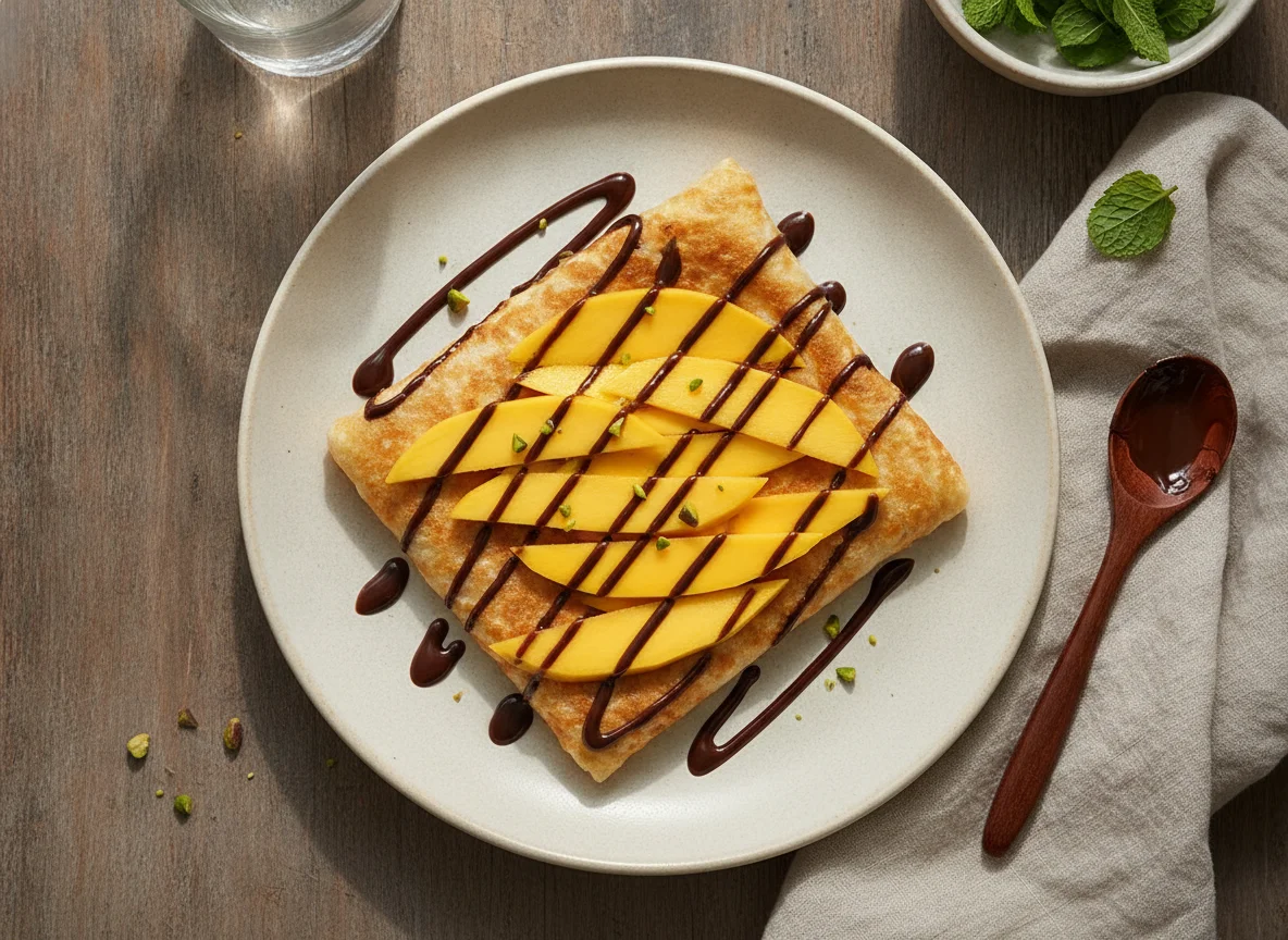 Mango and Chocolate Roti/Crepe photo