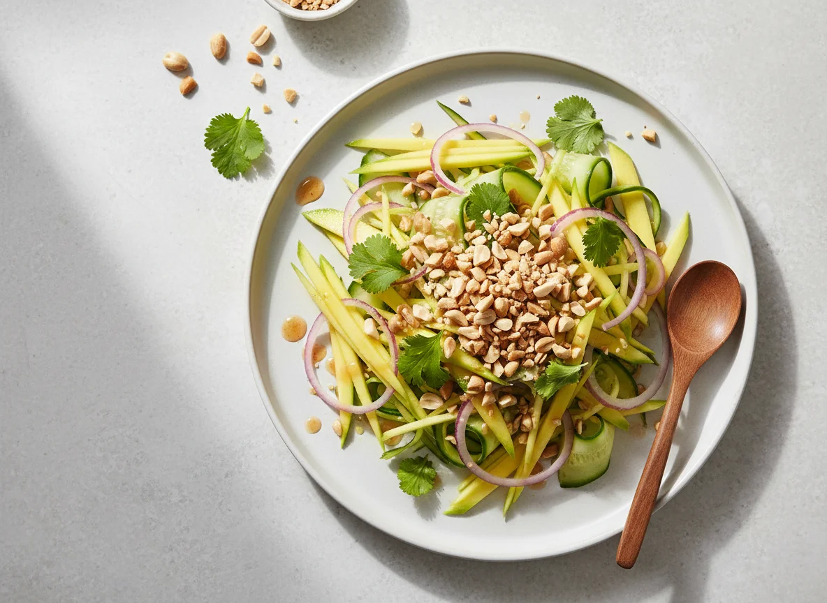Mango and Cucumber Salad with Peanuts photo