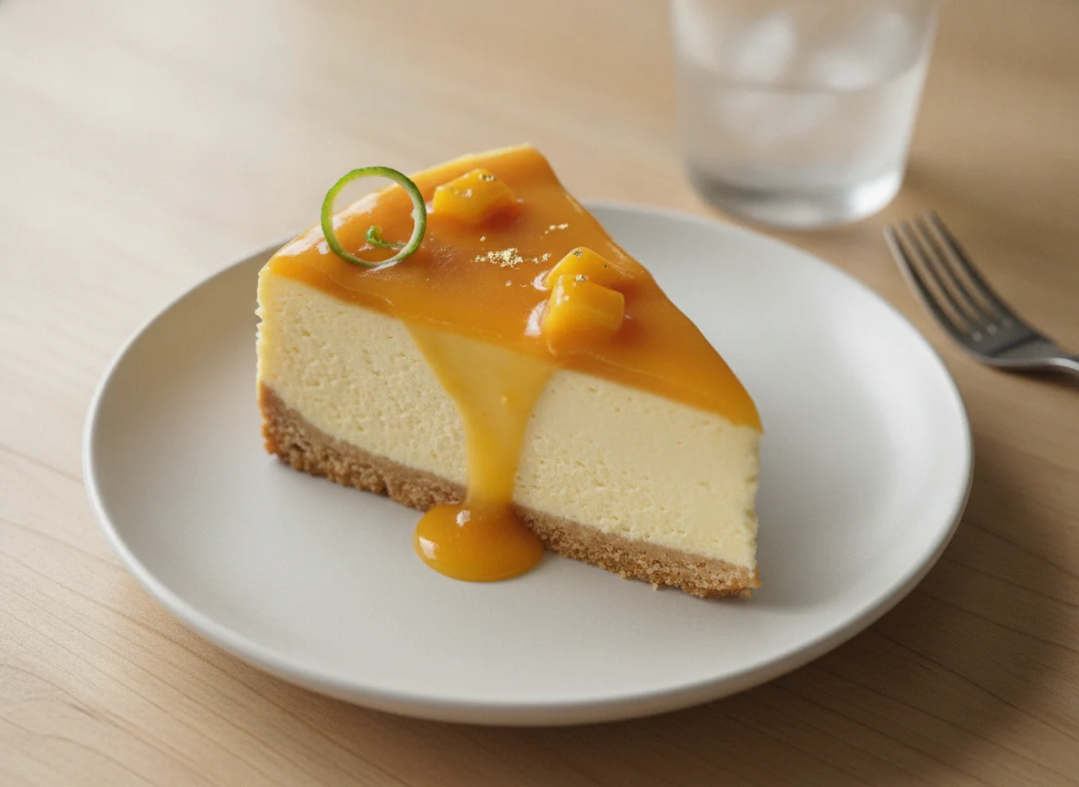Mango Cheesecake Slice photo