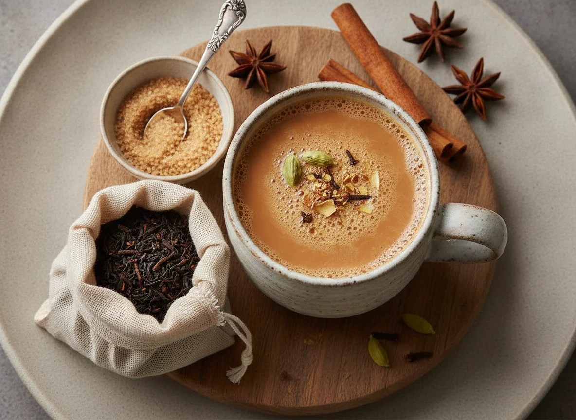 Masala Chai with Milk photo