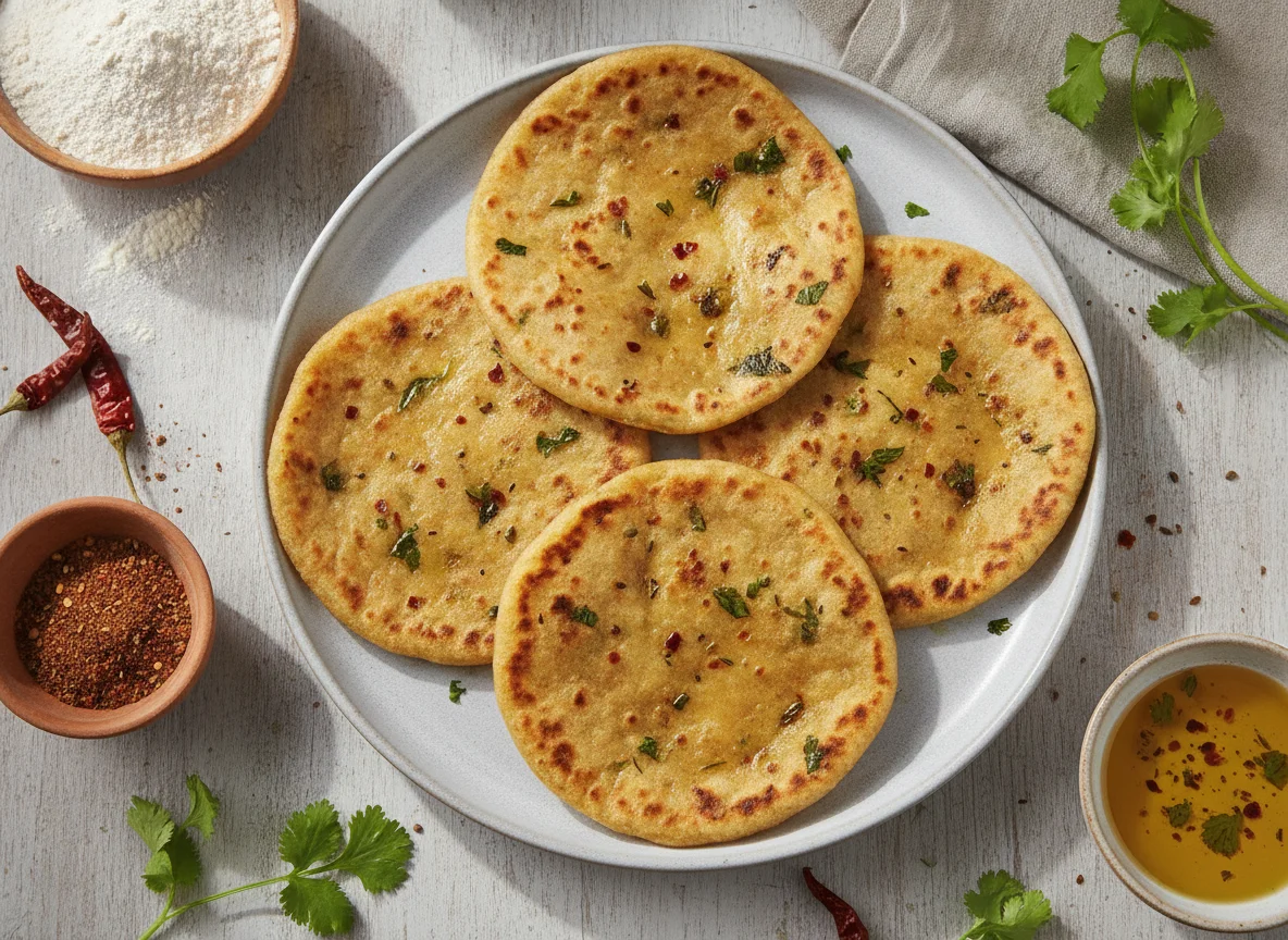 Masala chapati photo