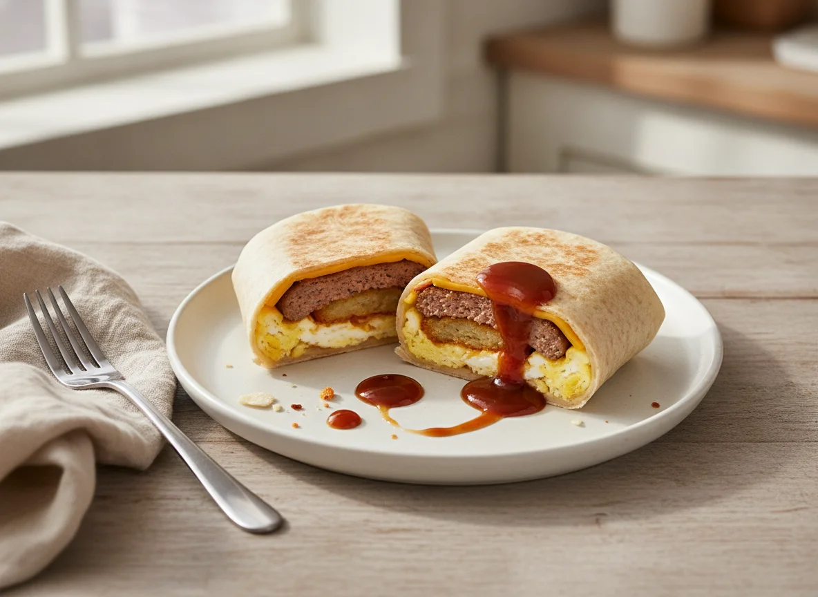 McDonald's Breakfast Wrap with Brown Sauce photo