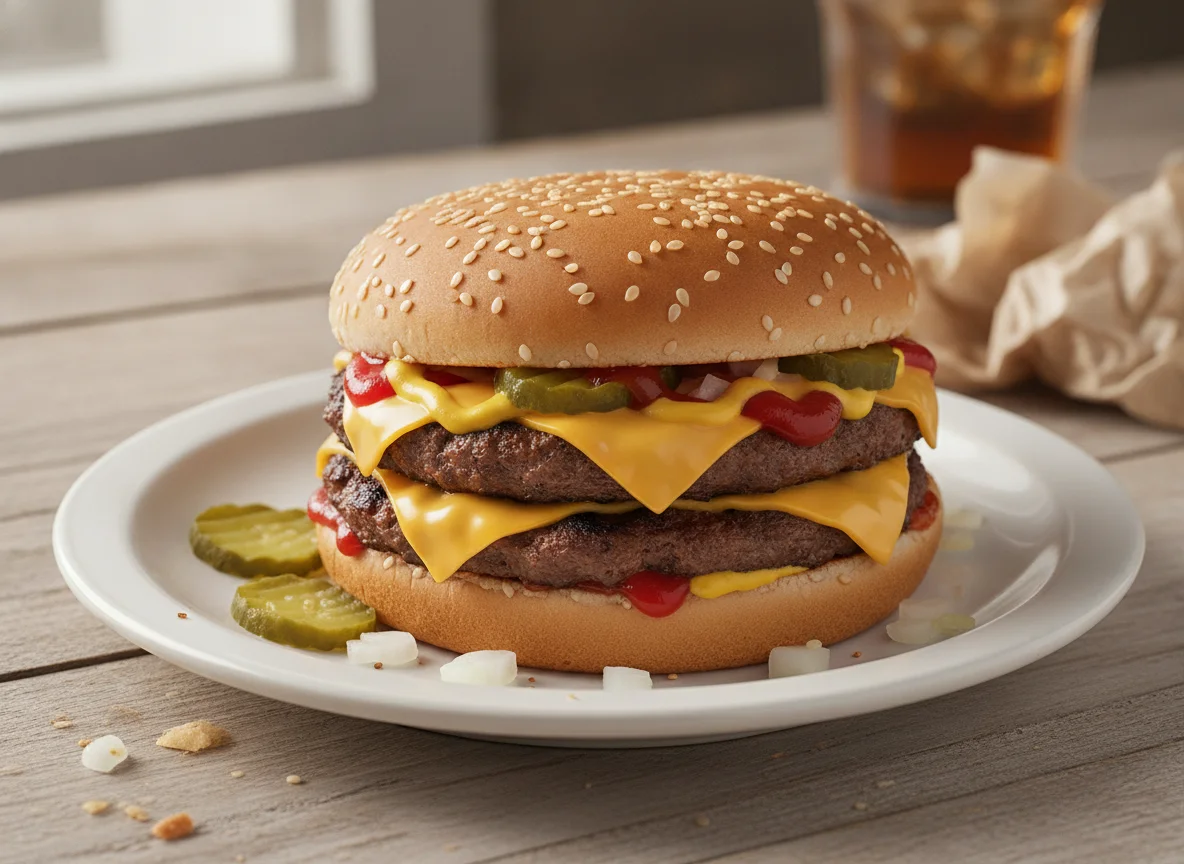 McDonald's Double Cheeseburger photo