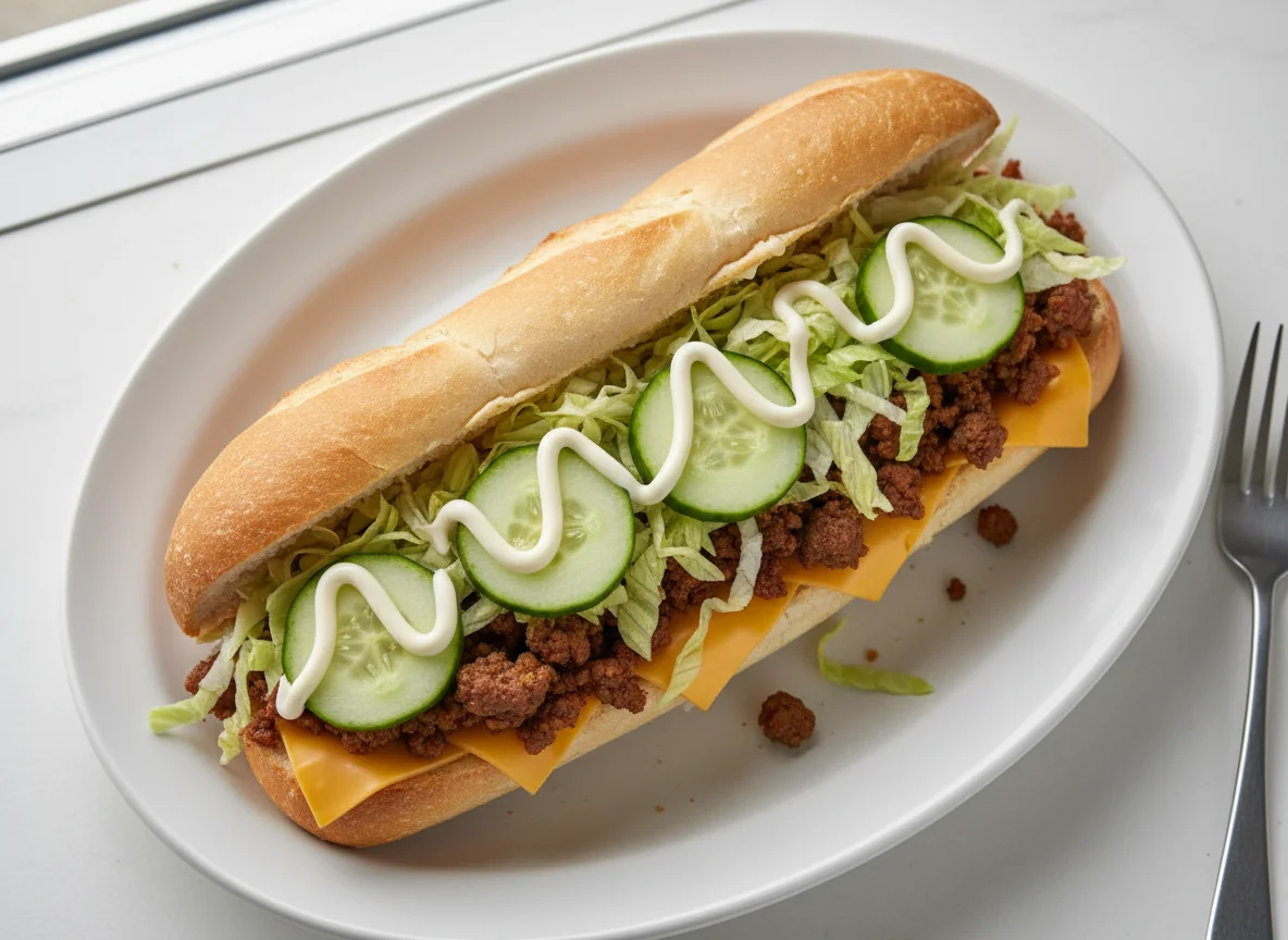 Meat and Cheese Sub Sandwich photo