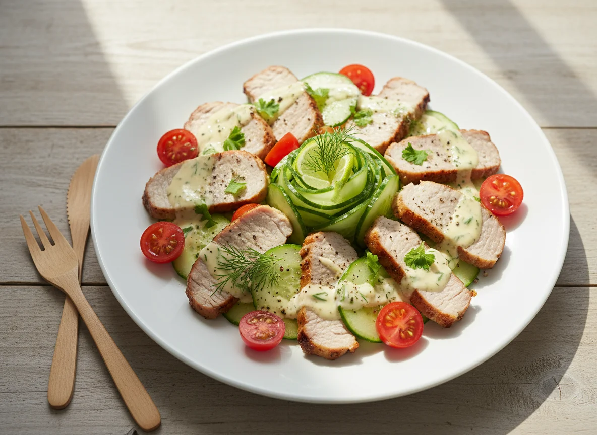 Meat and Cucumber Salad photo