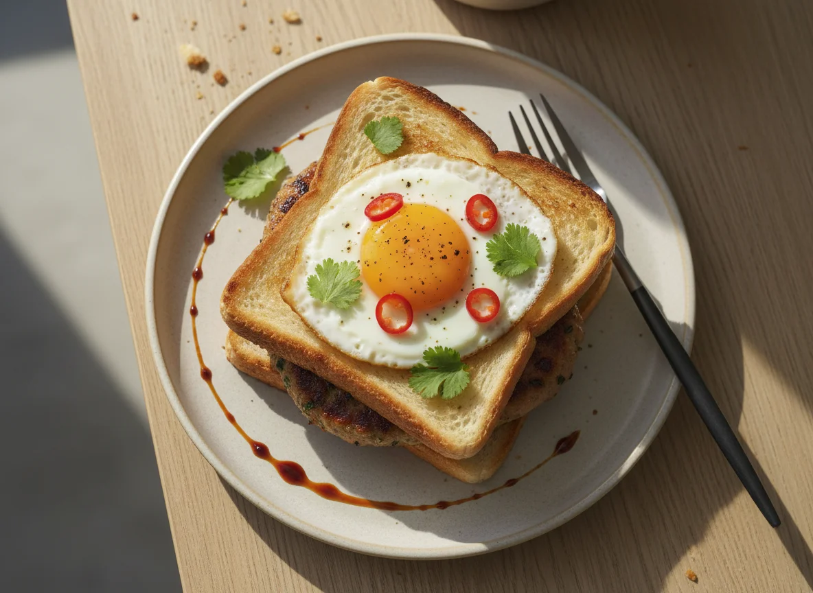 Meat and Egg Toast photo