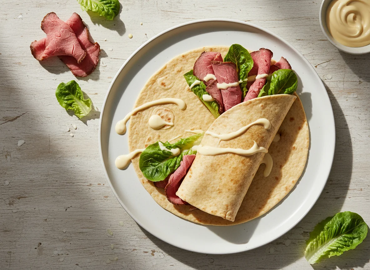 Meat and Lettuce Wrap photo