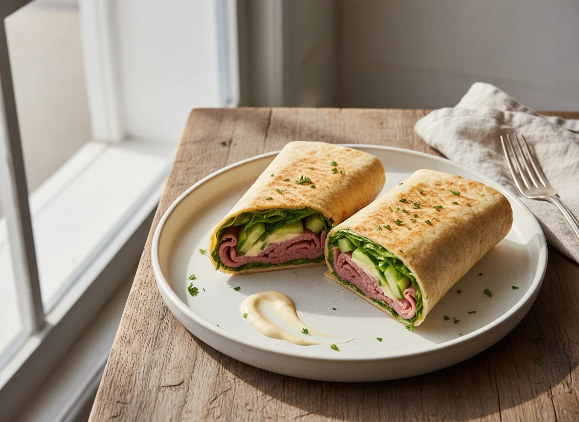 Meat and Vegetable Wrap photo