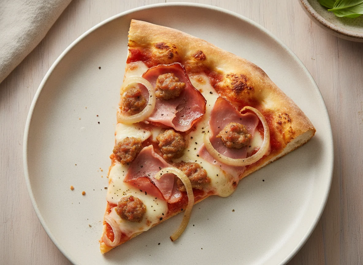 Meat Lovers Pizza Slice photo