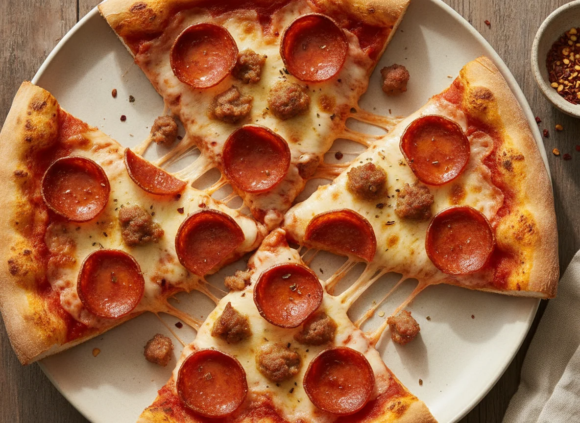 Meat Lovers Pizza Slices photo