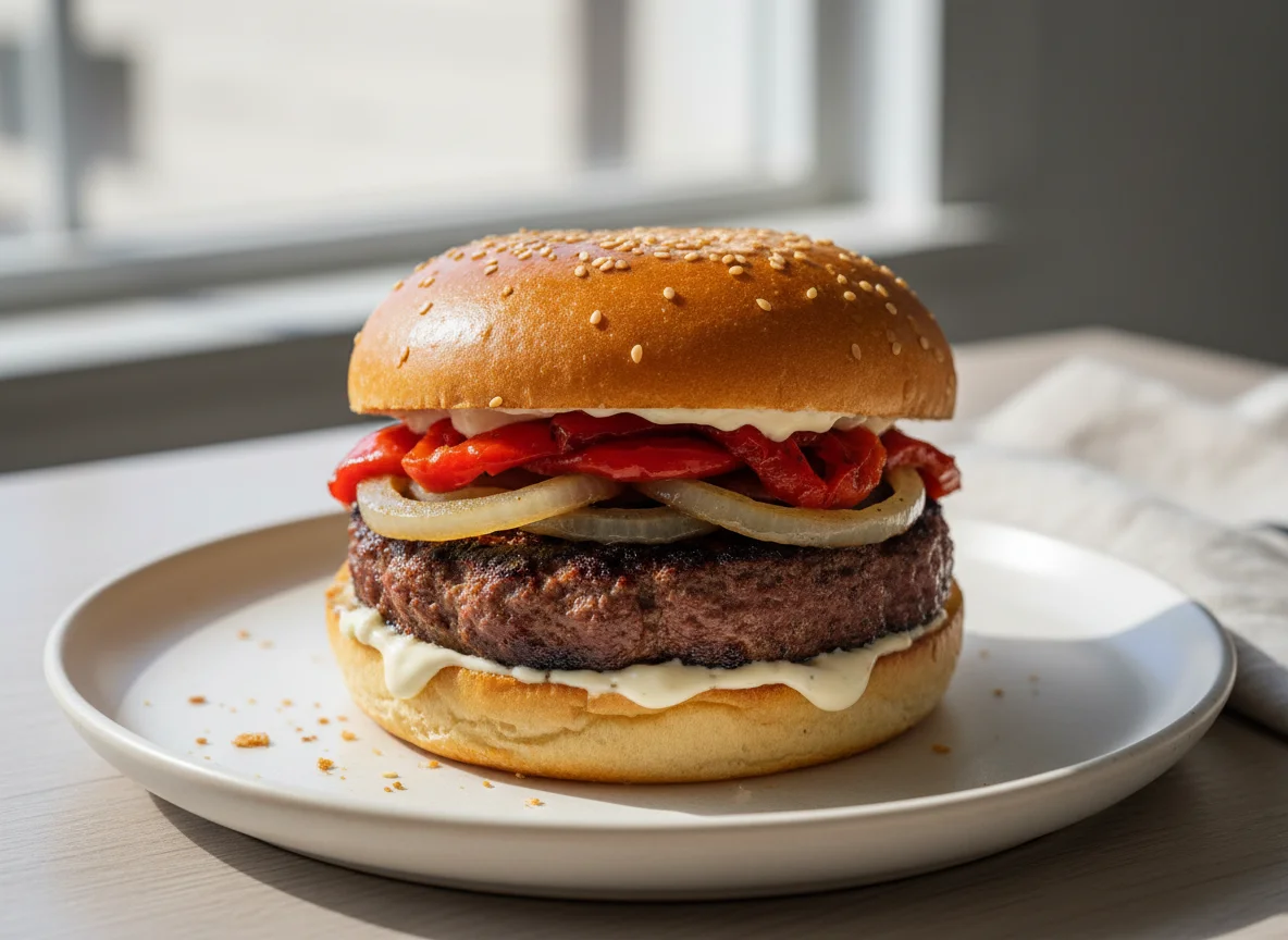 Meat Patty Sandwich photo