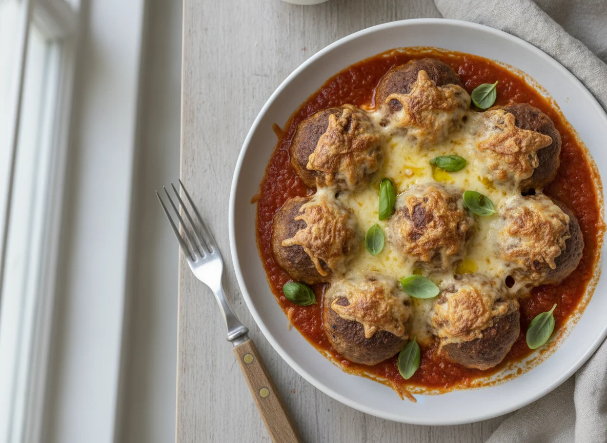 Meatball in Tomato Sauce with Cheese photo