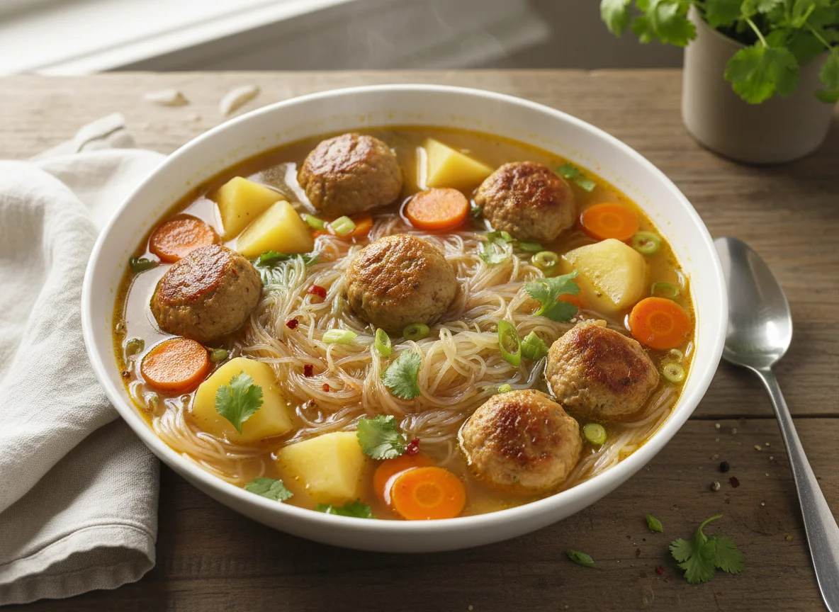 Meatball Noodle Soup photo