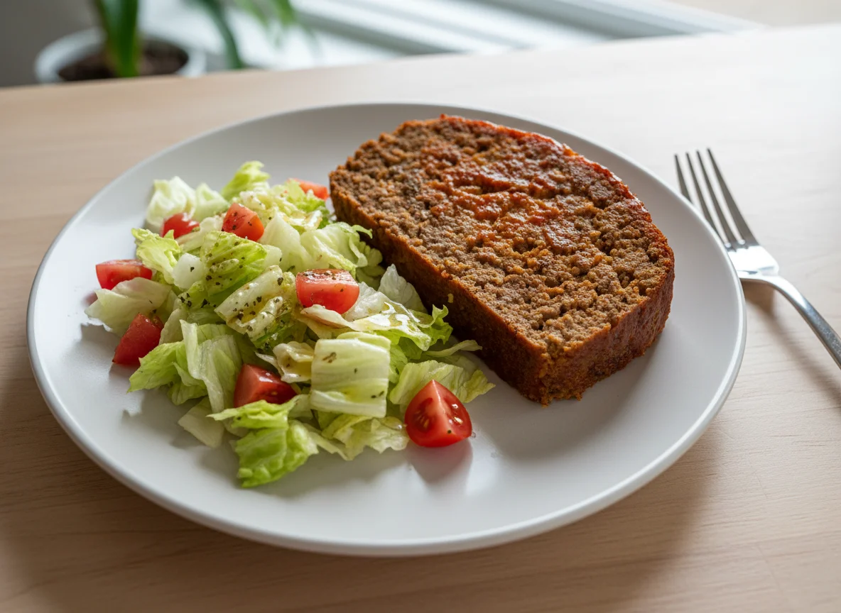 Meatloaf with Side Salad photo