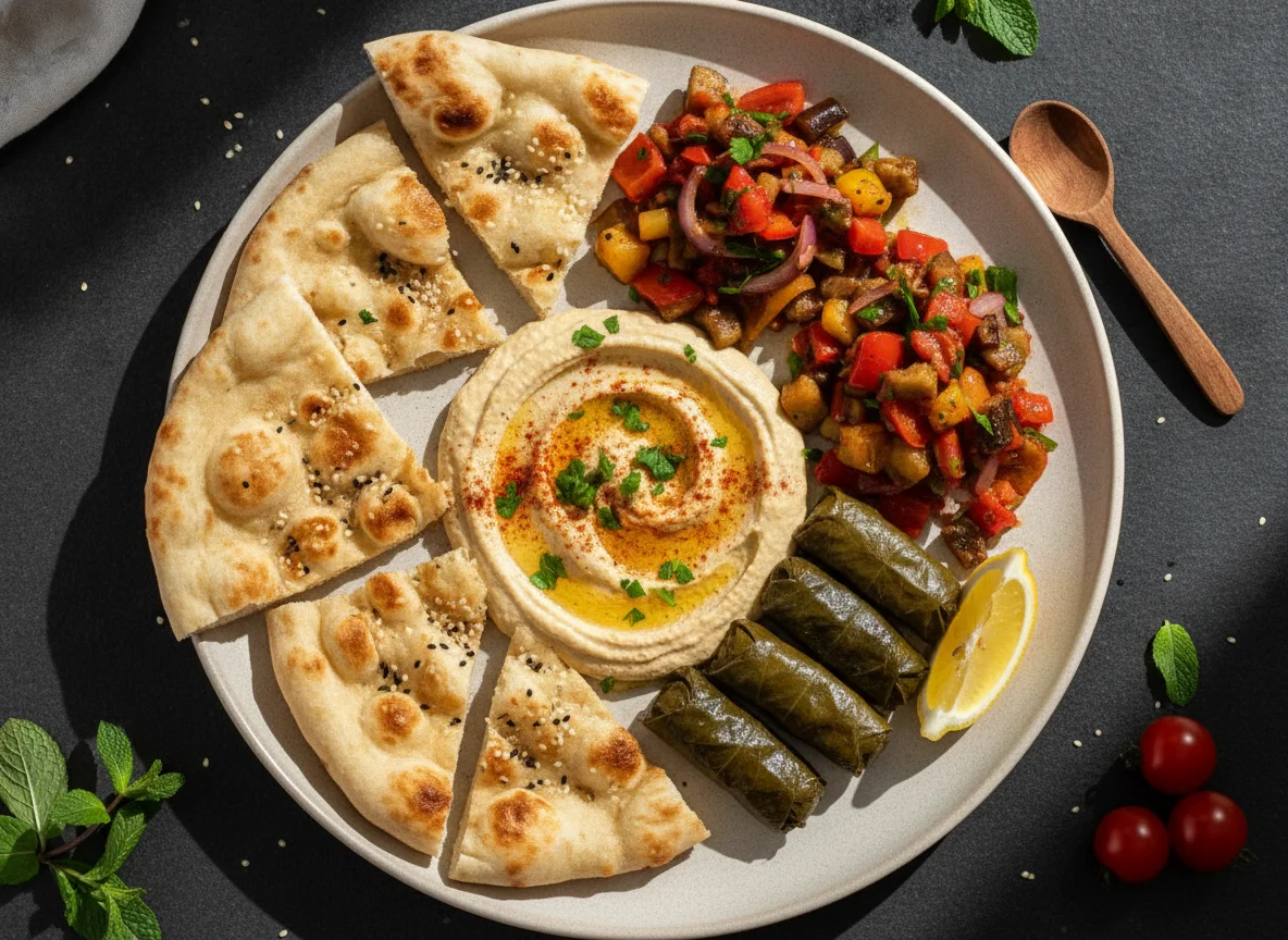 Mediterranean Appetizer Plate photo