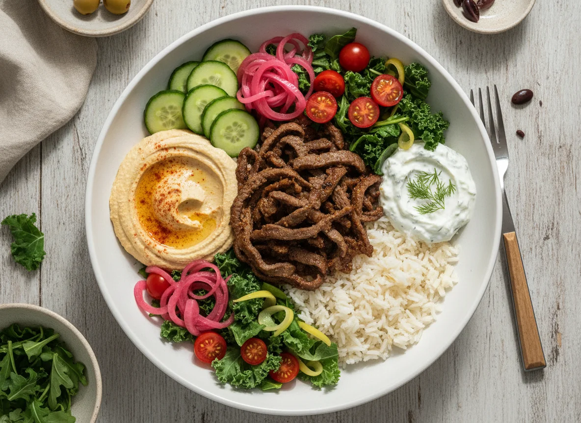 Mediterranean Beef Gyro Bowl photo