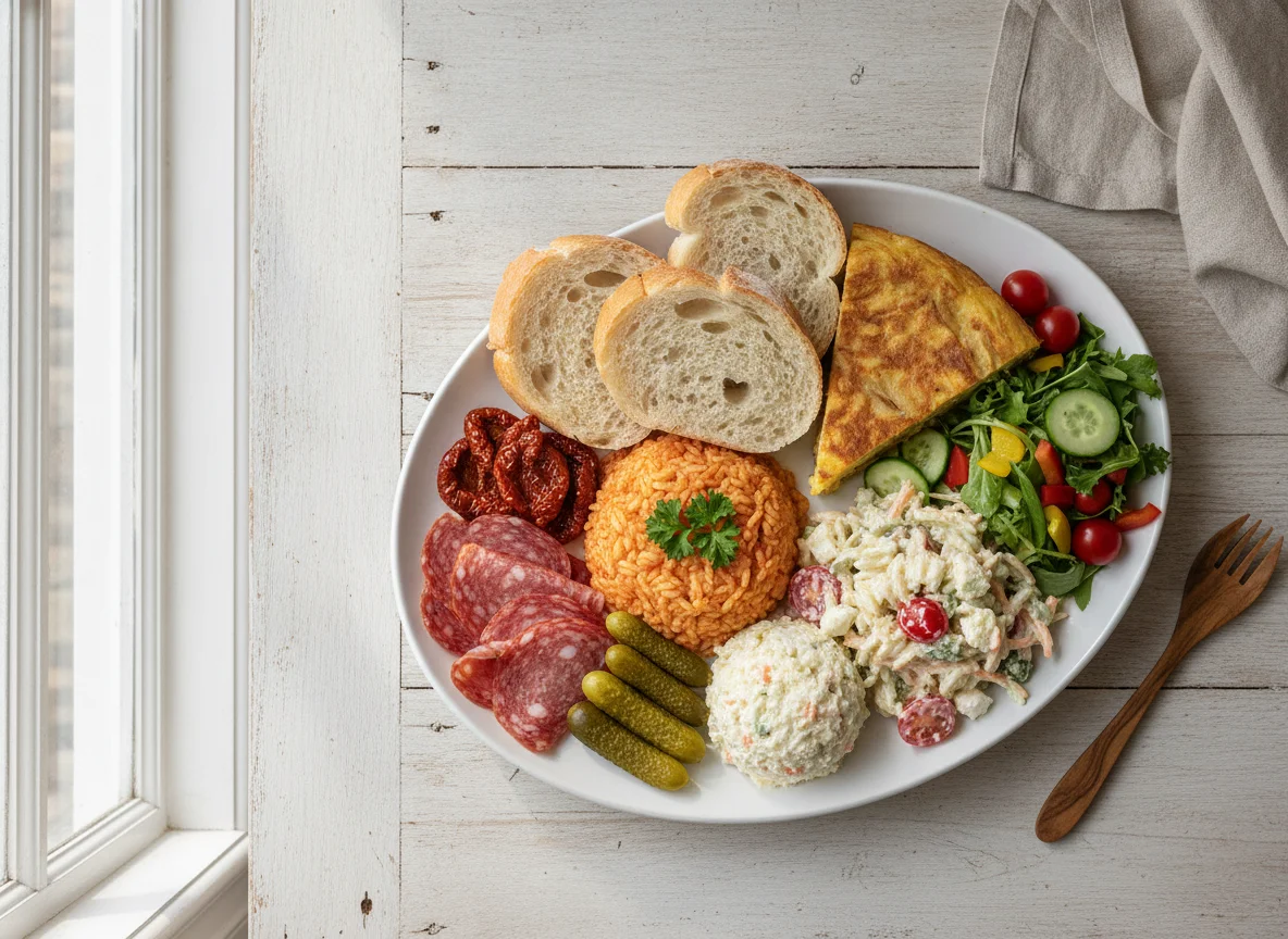 Mediterranean Buffet Plate photo
