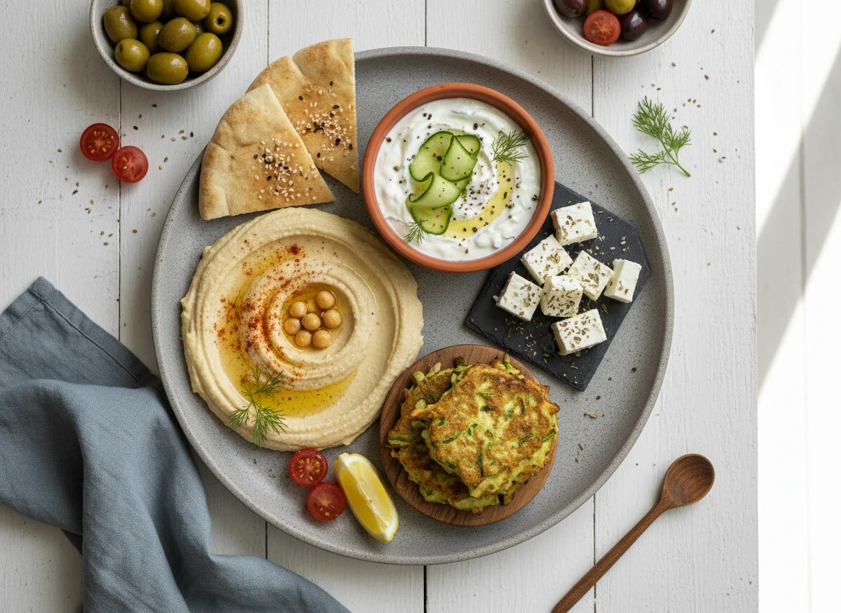 Mediterranean Mezze Plate photo