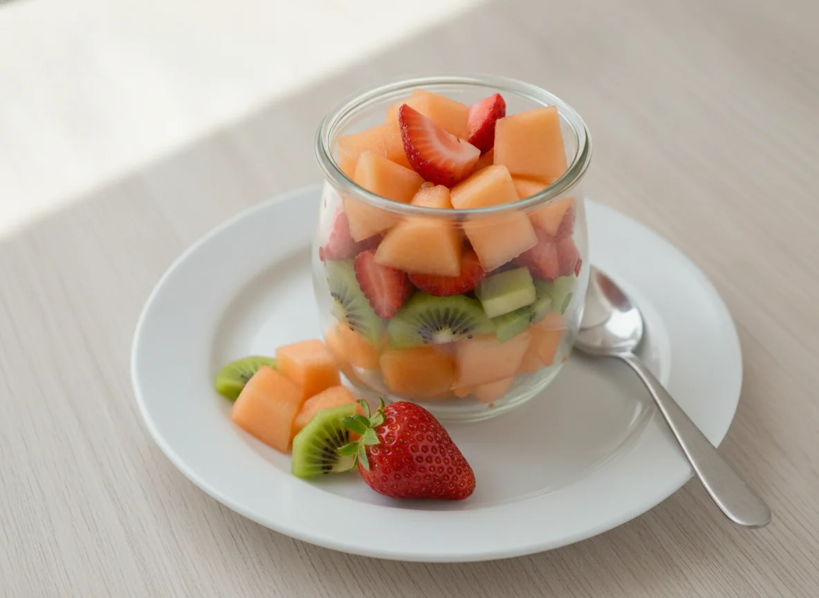 Melon, Kiwi & Strawberry Fruit Pot photo