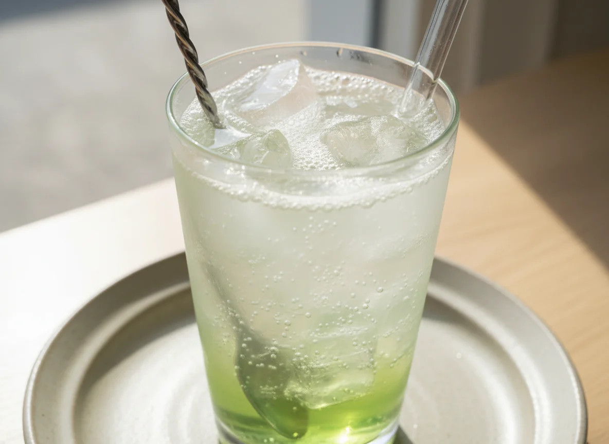 Melon Soda with Jelly photo