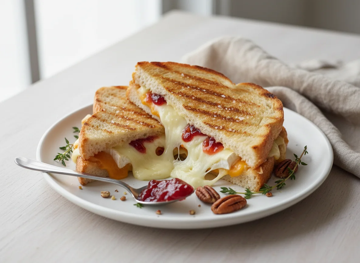 Melted Brie and Cranberry Toastie photo