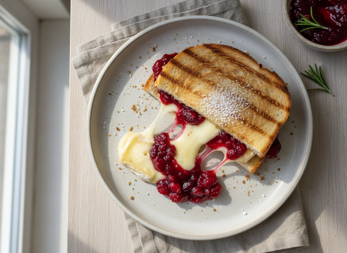 Melted Brie & Cranberry Toastie photo