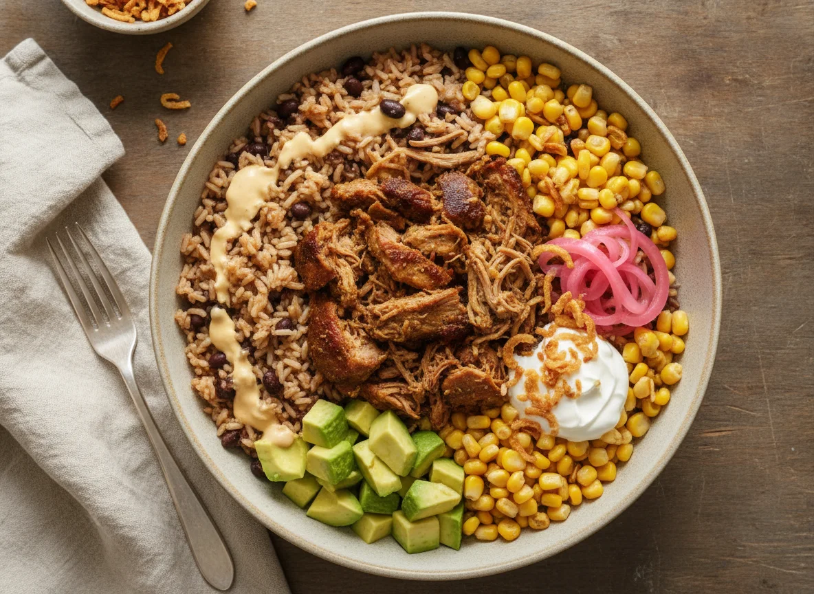Mexican Pulled Pork Burrito Bowl photo