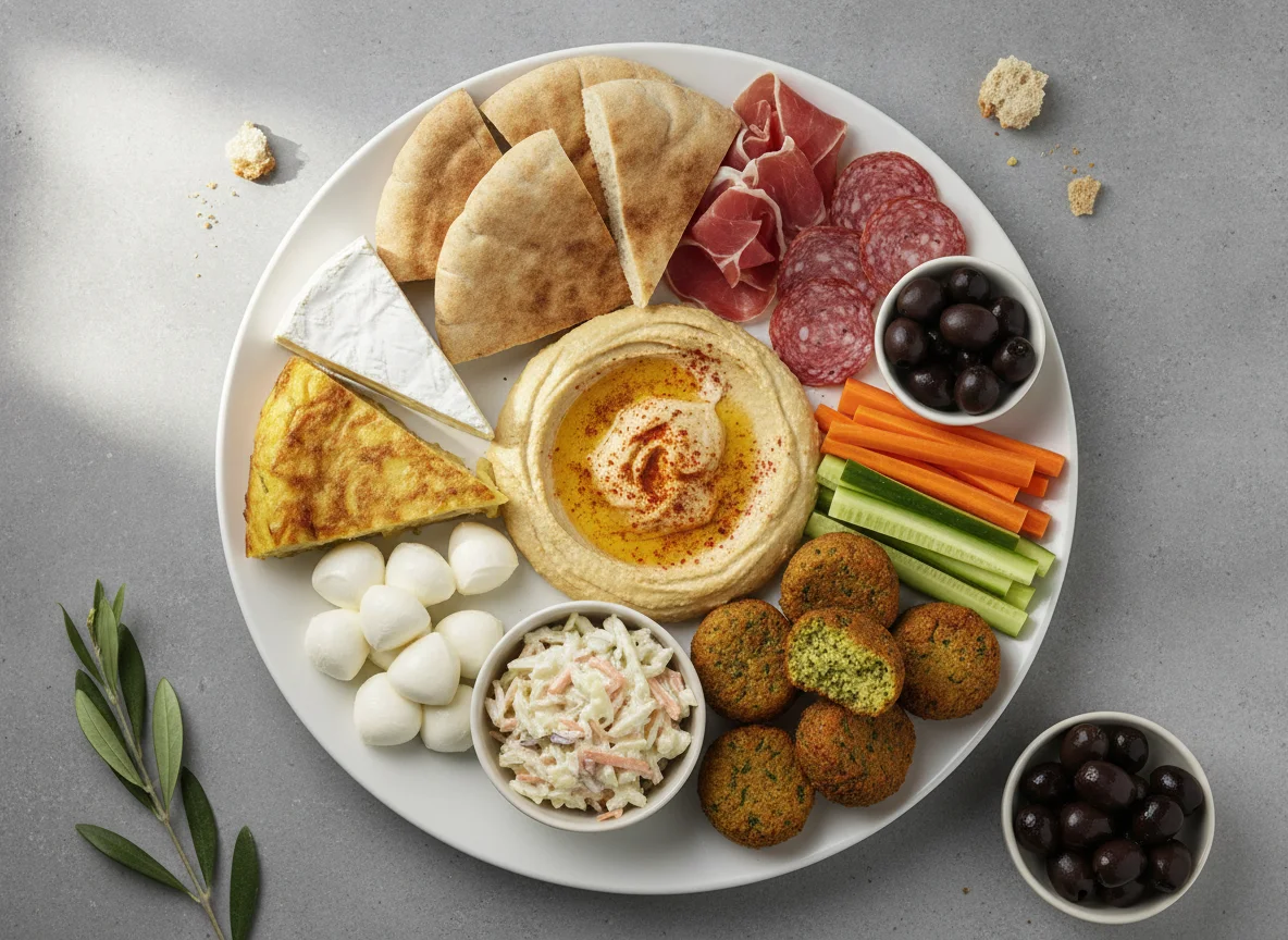 Meze Platter with Charcuterie and Cheese photo