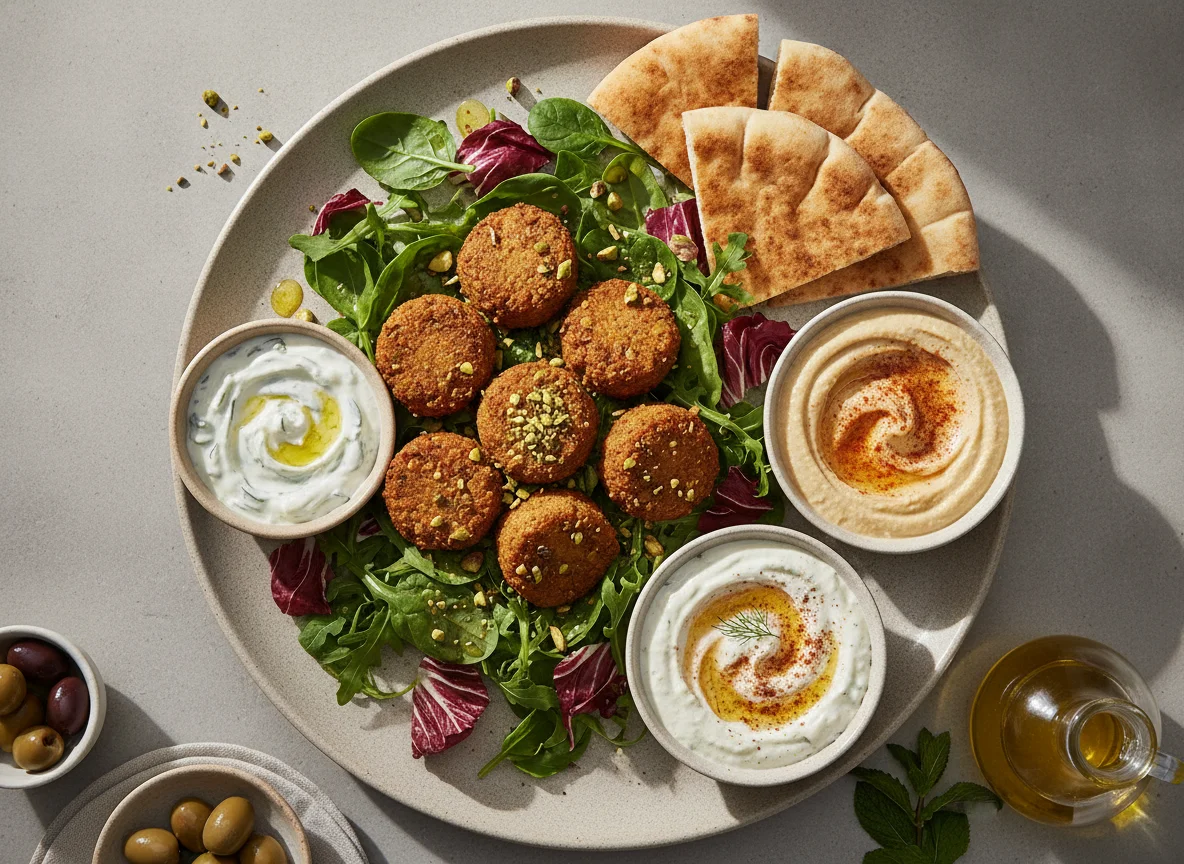 Meze Platter with Falafel Salad photo