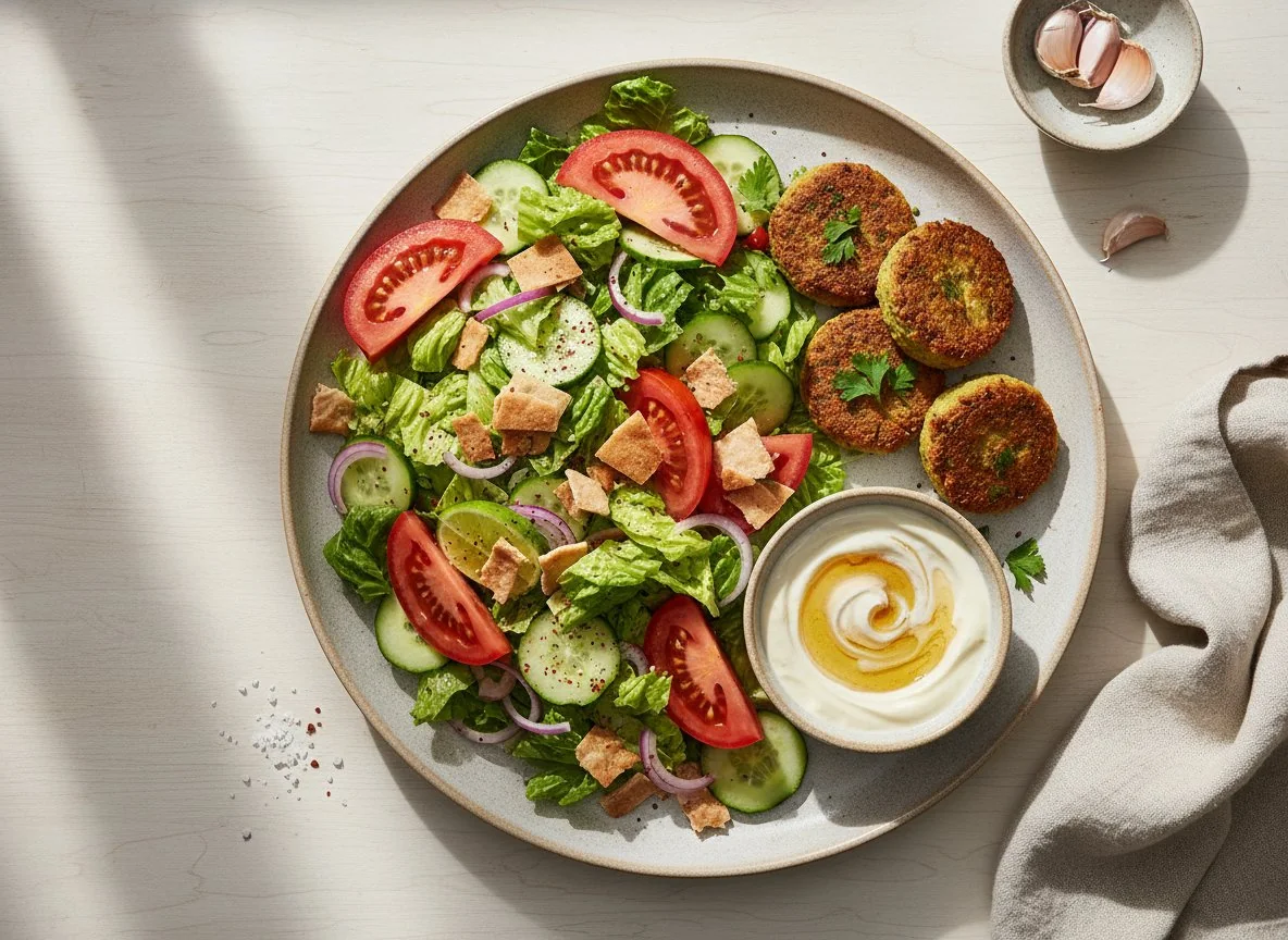Mezze with Fattoush Salad photo