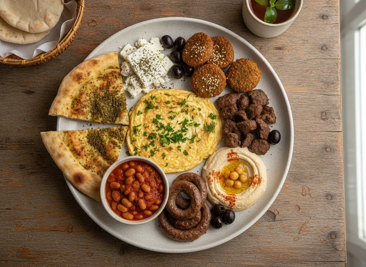 Middle Eastern Breakfast Platter photo
