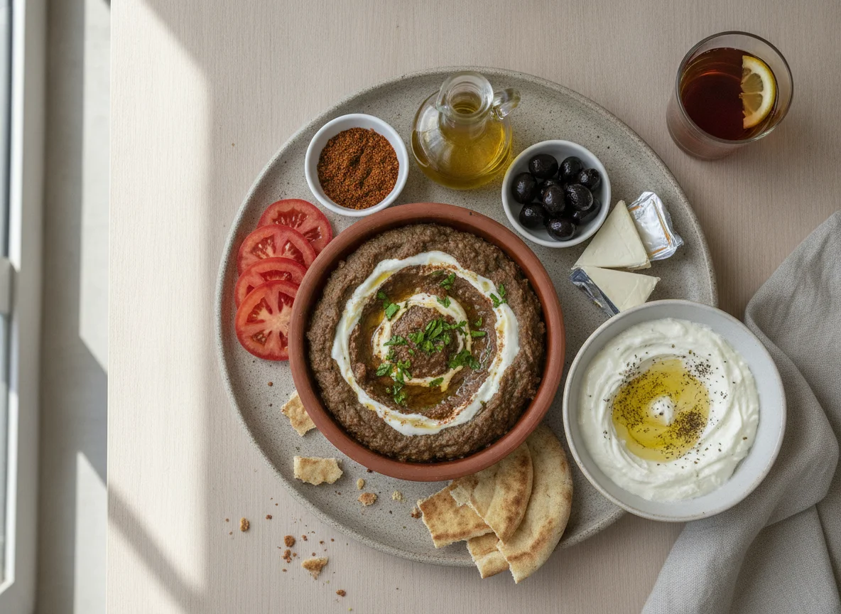 Middle Eastern Breakfast Spread photo