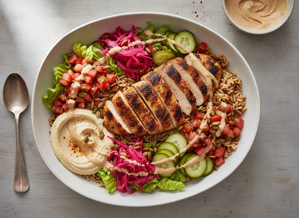 Middle Eastern Chicken Bowl photo