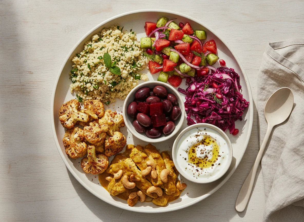 Middle Eastern Mezze Plate photo