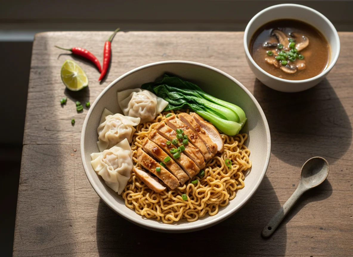 Mie Ayam with Wonton photo