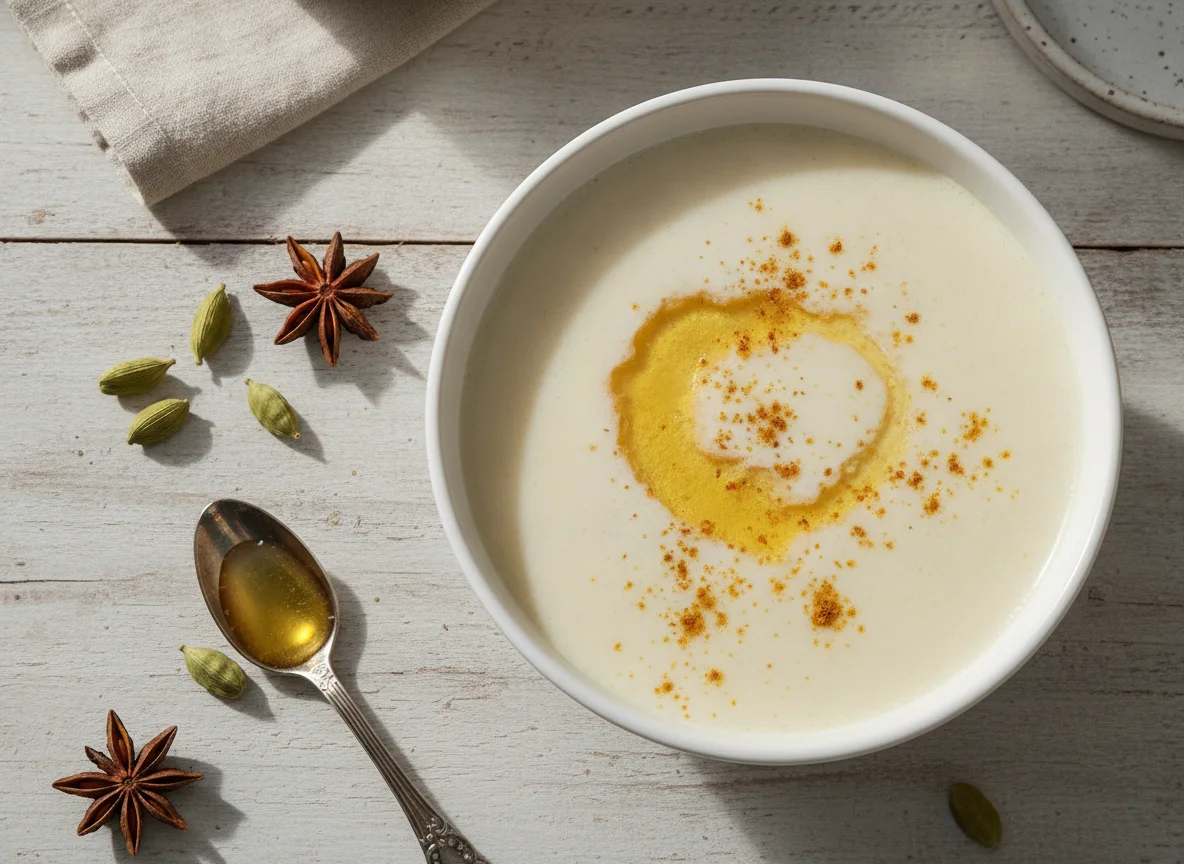 Milk with Ghee and Spices photo