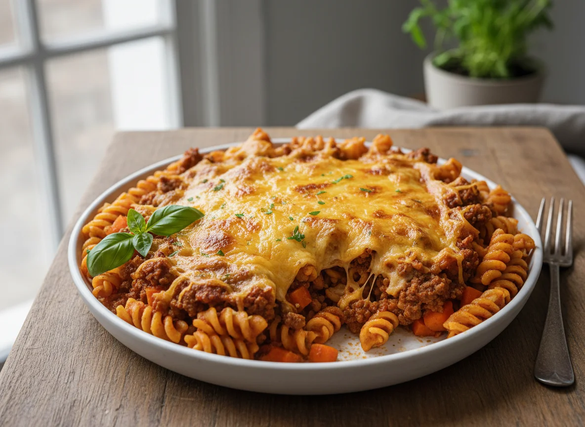Minced Beef Pasta Bake photo